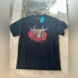 Ariat X Rodeo Quincy Black Steer Head Tee *NWT*